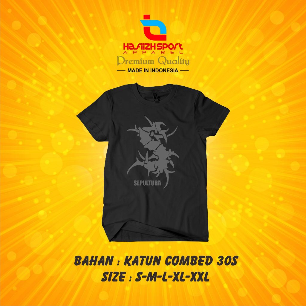 KAOS BAJU SEPULTURA PREMIUM TERLARIS