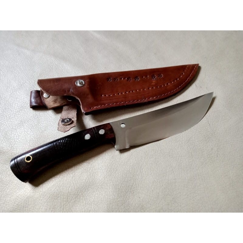 Pisau Seset Sarung Kulit 15cm