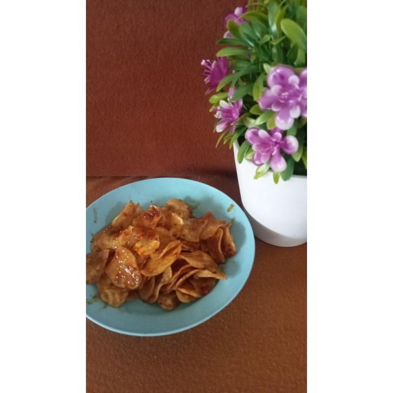 

keripik pisang pedas manis