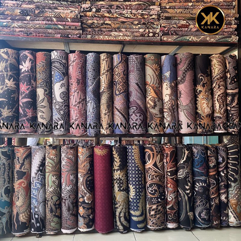 Kanara_ kain Batik Katun- Motif ABSTRAK - Bahan Batik katun ecer- Harga Per ½ Meter