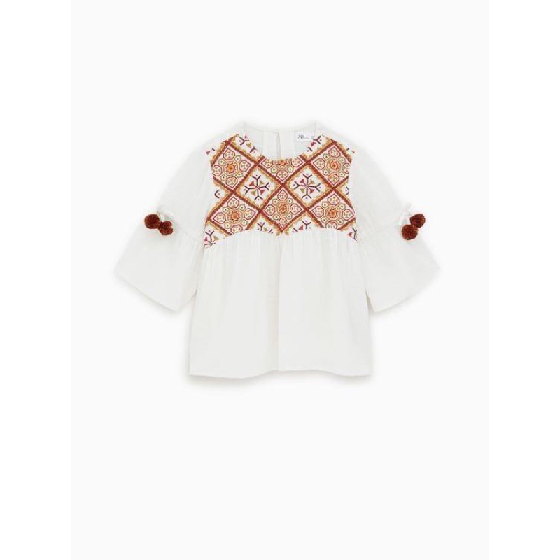 Zara kids embroidery shirt
