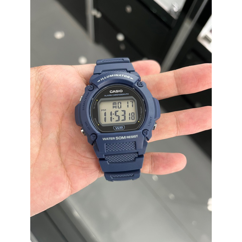 Jam Tangan Pria Casio W-219H-2AVDF / W-219H-2A Original