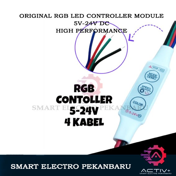 ORIGINAL Mini controller RGB 5-24V modul RGB control led RGB Pengedip RGB LED RGB Controler 5V - 24V