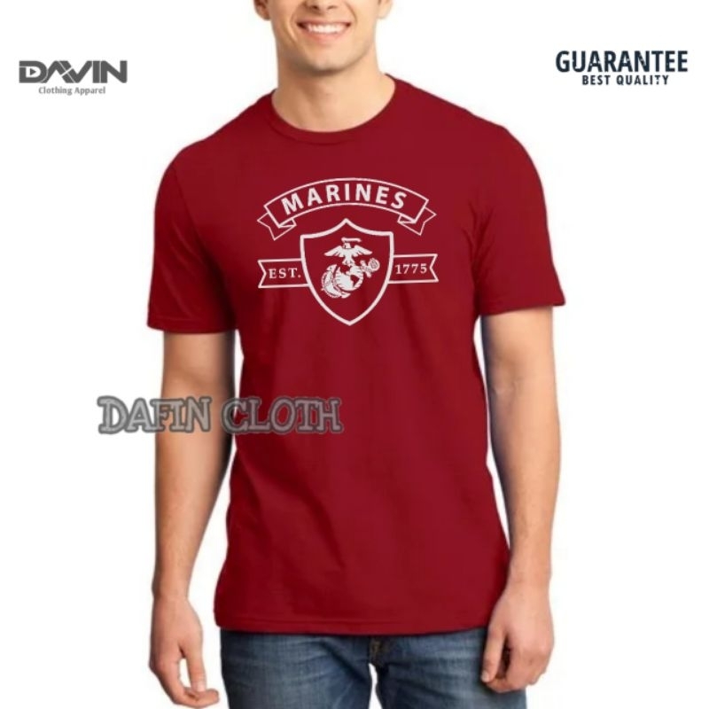 Kaos Pria Baju Tshirt USMC Marines 1775