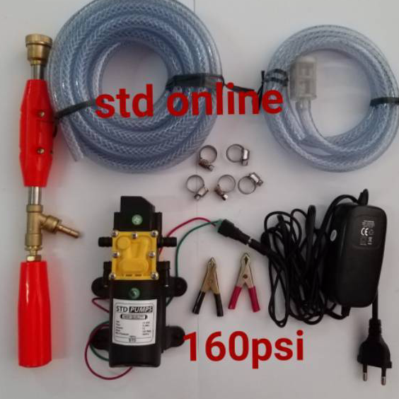 Terjamin 100watt 160psi adaptor 7A  doorsmeer alat cuci motor mobil tekanan tinggi steam dc  alat cu