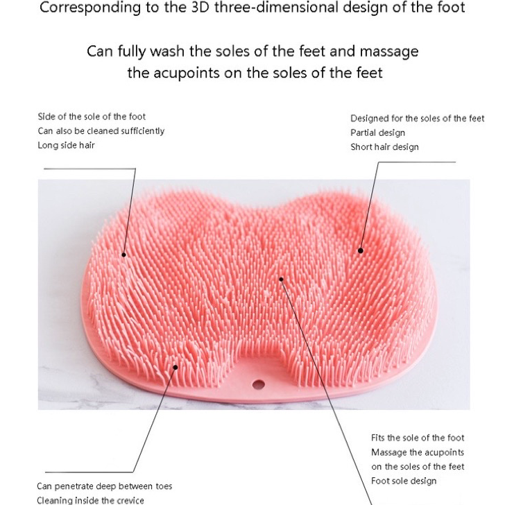Diskon Sikat Pijat Kaki Bahan Silikon Anti slip Untuk Kamar Mandi