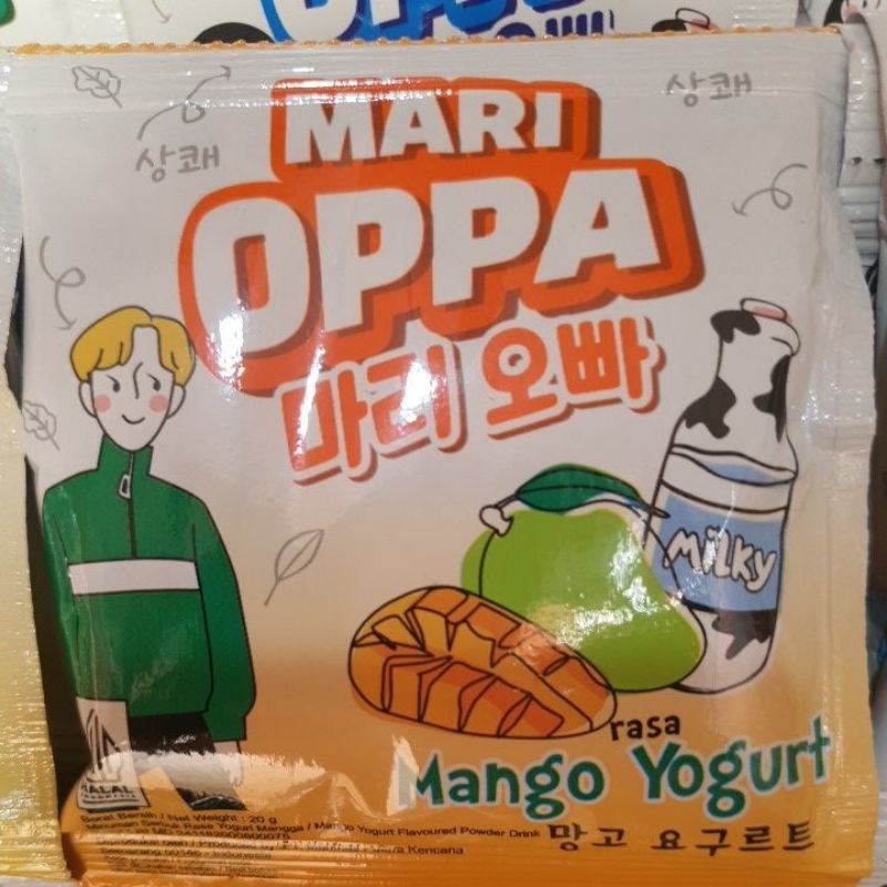 

Mari Oppa Mango Yoghurt 1renceng