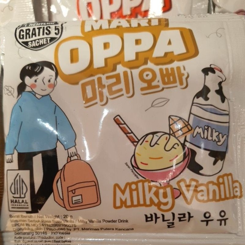 

Mari Oppa Milky Vanilla 1renceng