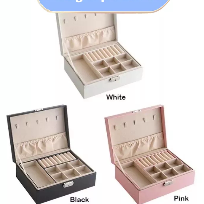Star Seller.. Display 2 Layer Kotak perhiasan Kotak penyimpanan perhiasan kotak perhiasan Kotak peny