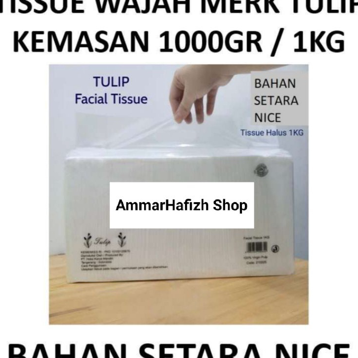 Terlaku Tisu Tulip 1000Gram / 1Kg - Tissue Facial setara Tisu Nice 900Gram.
