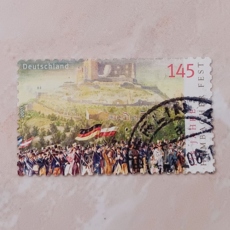 

(AD) Perangko Jerman 2007 May Feast at Hambach Castle(1832) 145 Euro Cent Used