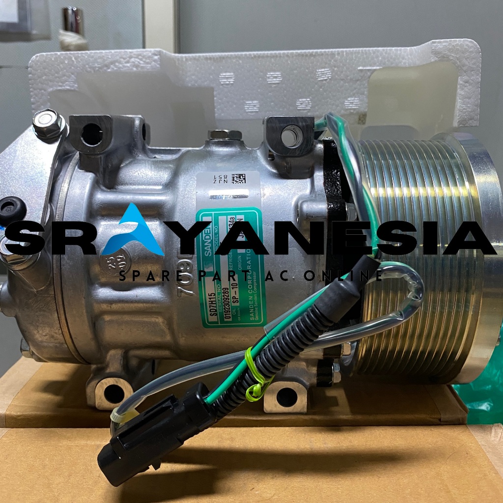 Kompresor Compressor AC CAT 320D 330D 12PK Ori SD7H15 Sanden 6095