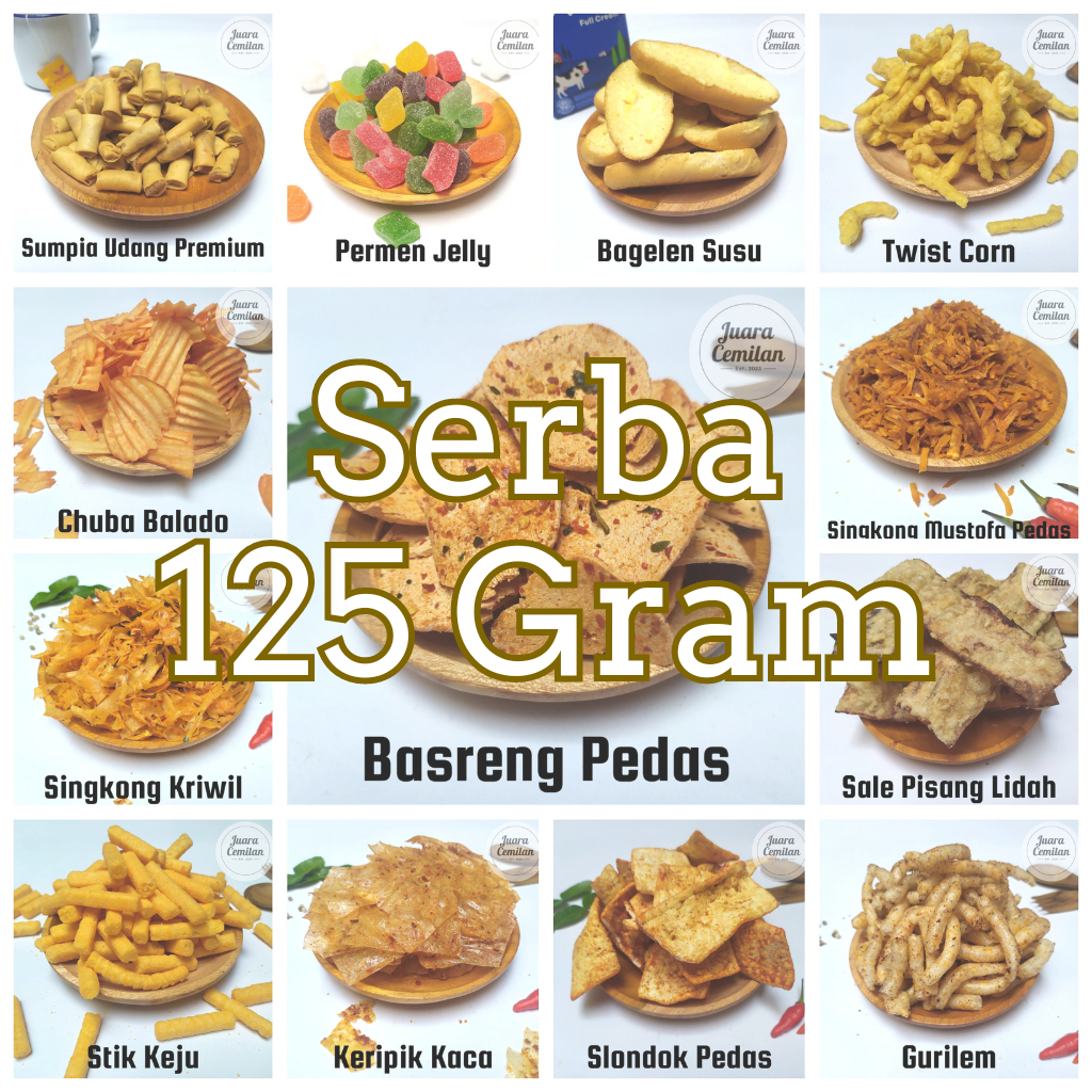 

SNACK KILOAN/ANEKA SNACK/SNACK GROSIRAN/SNACK SERBA 125GR