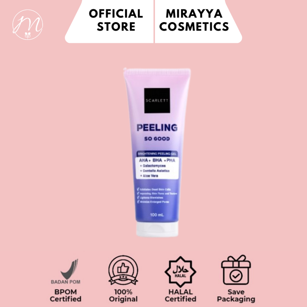 [READY] Scarlett Whitening Peeling Gel Peeling So Good - Serum Eksfoliasi Wajah untuk Mengangkat Sel