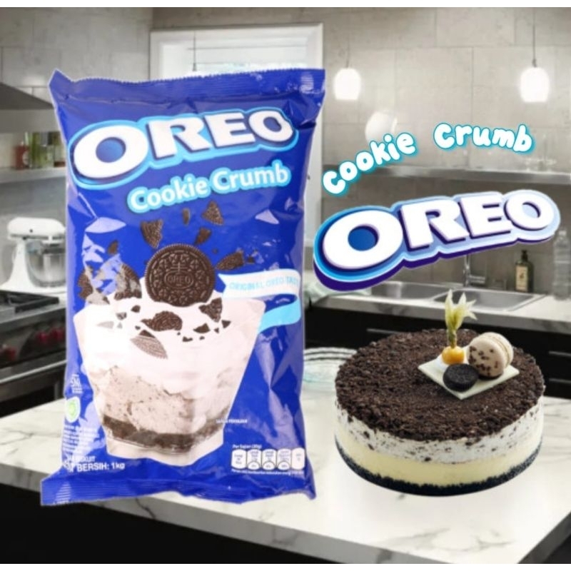 

Oreo Cookie Crumb 1kg tanpa cream cocok untuk topping kue, es krim ,minuman, dessert