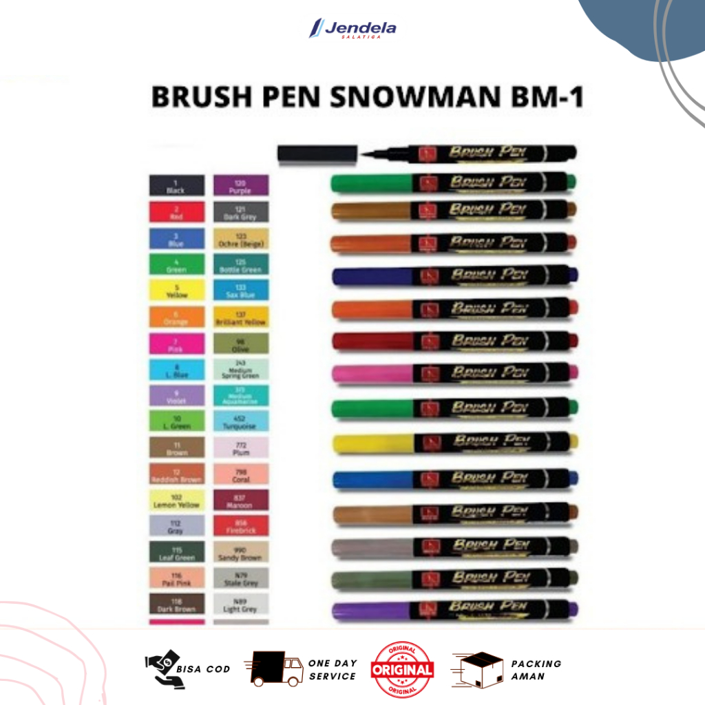 

Brush Pen Spidol Brushpen Snowman - ATK
