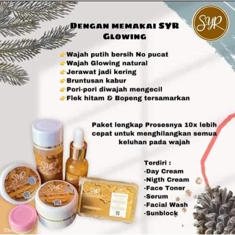 5 paket lengkap SYR glowing original