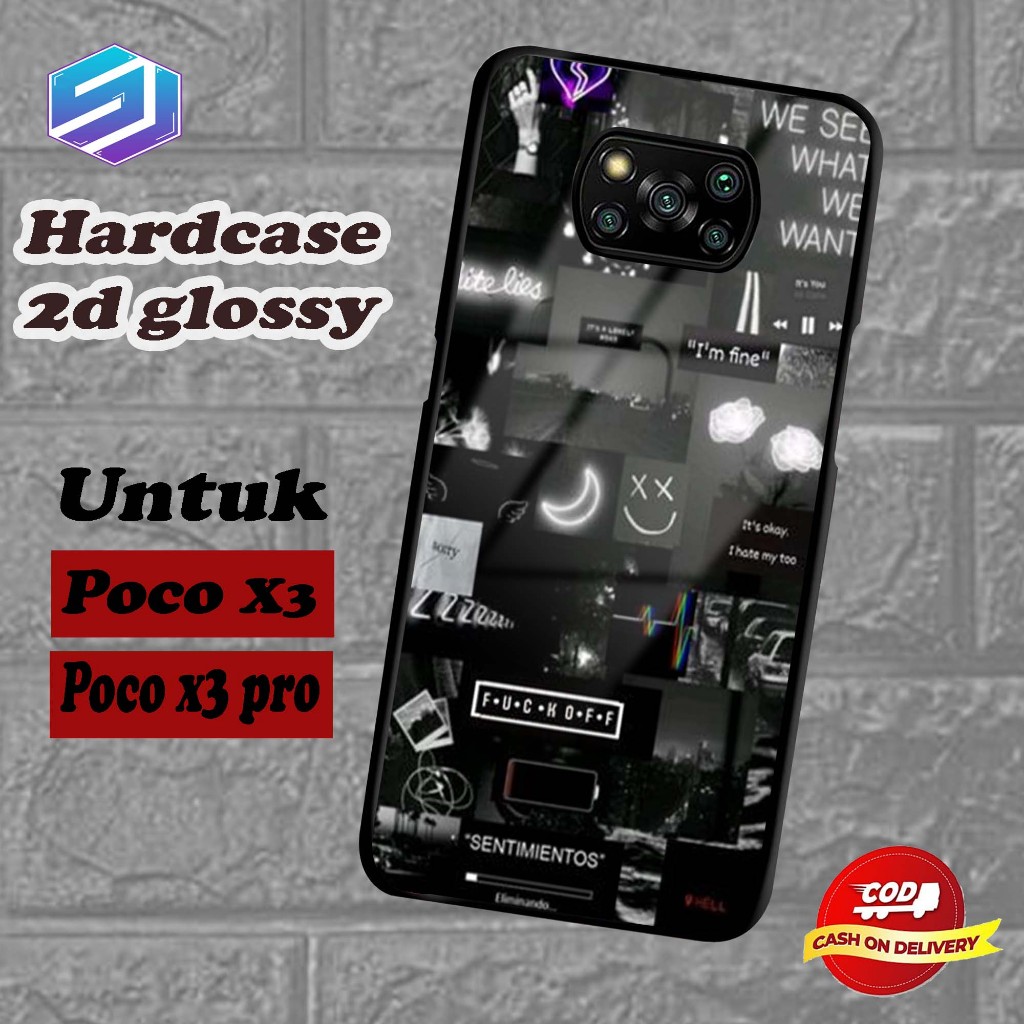 Case Xiaomi Poco M3 Note 12 Pro Note 12 Poco F5 Poco F5 Pro terbaru - Hardcase 2D Glossy - Kesing Hp