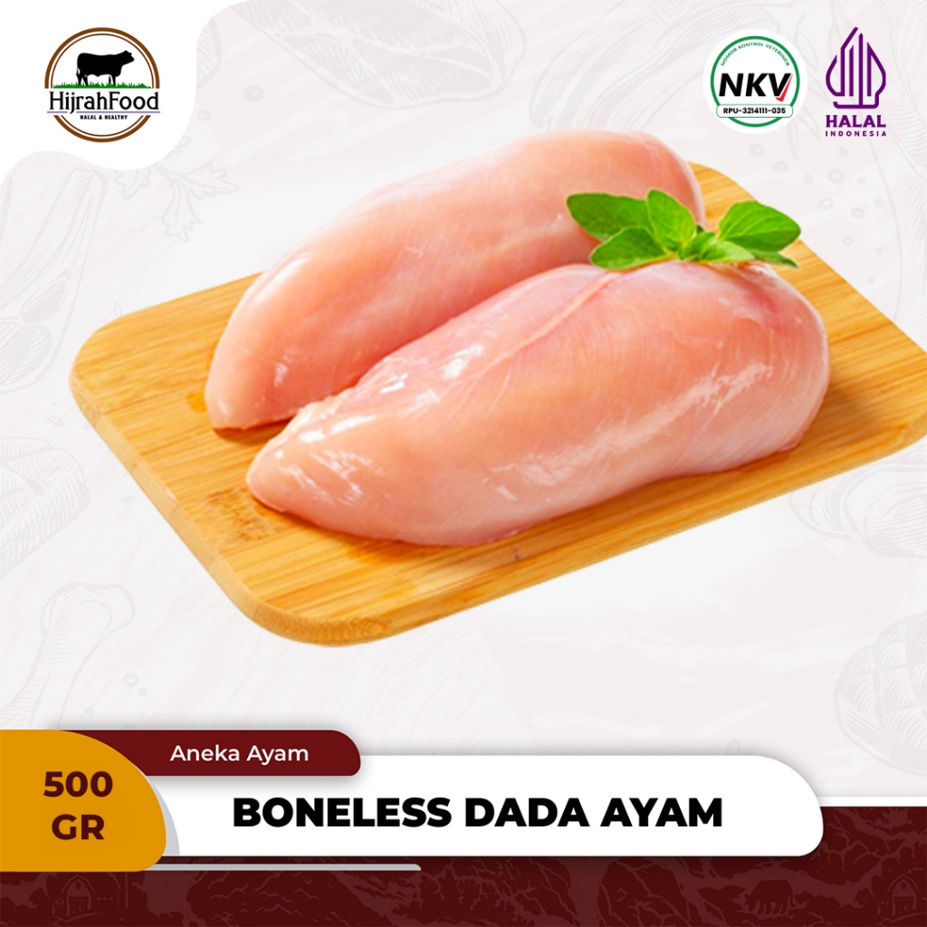 

Dada Ayam Boneless Tanpa Tulang & Kulit | Fillet Chicken Breast