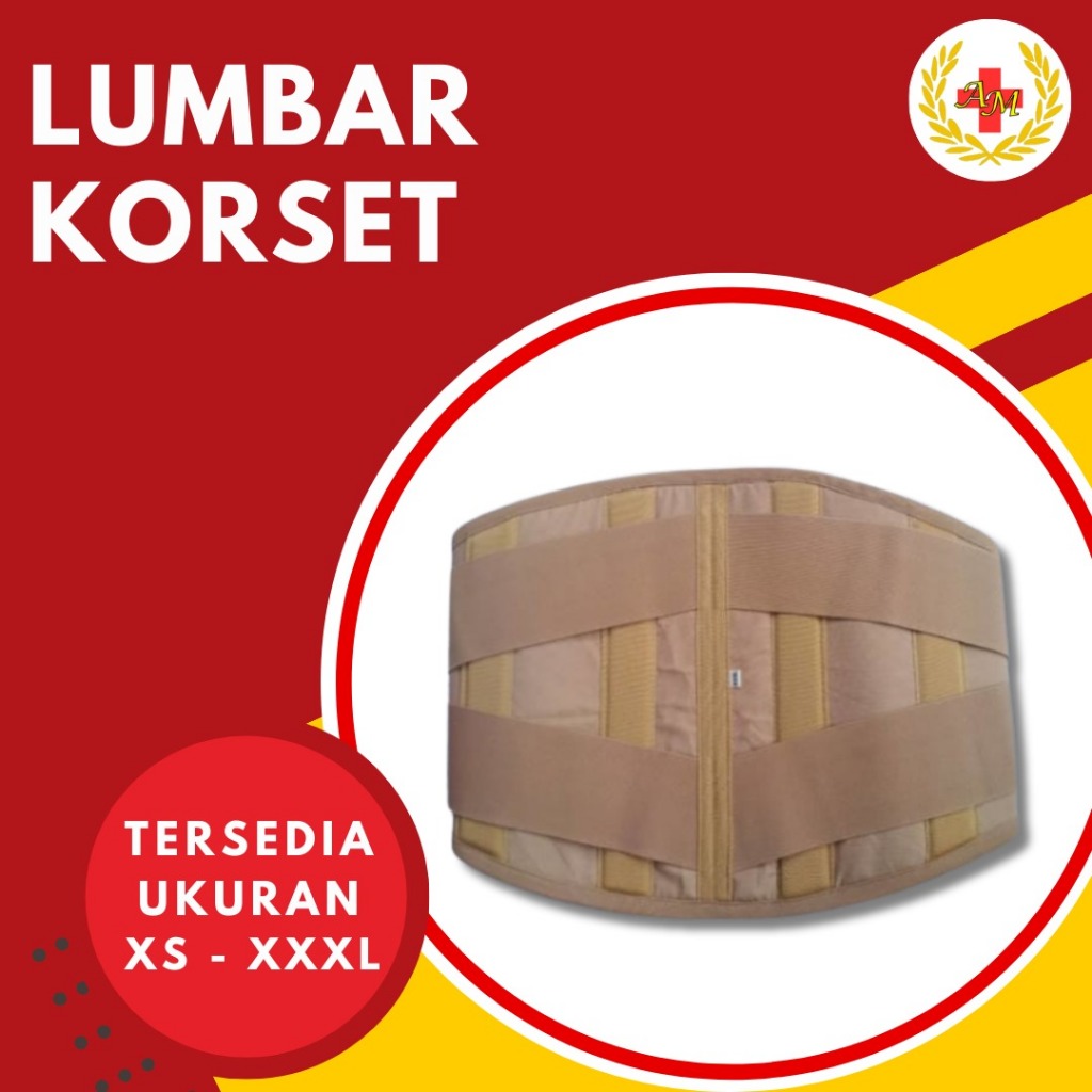 Lumbar Korset Lumbal Korset Penyangga Tulang Belakang Punggung HNP Orthopedi