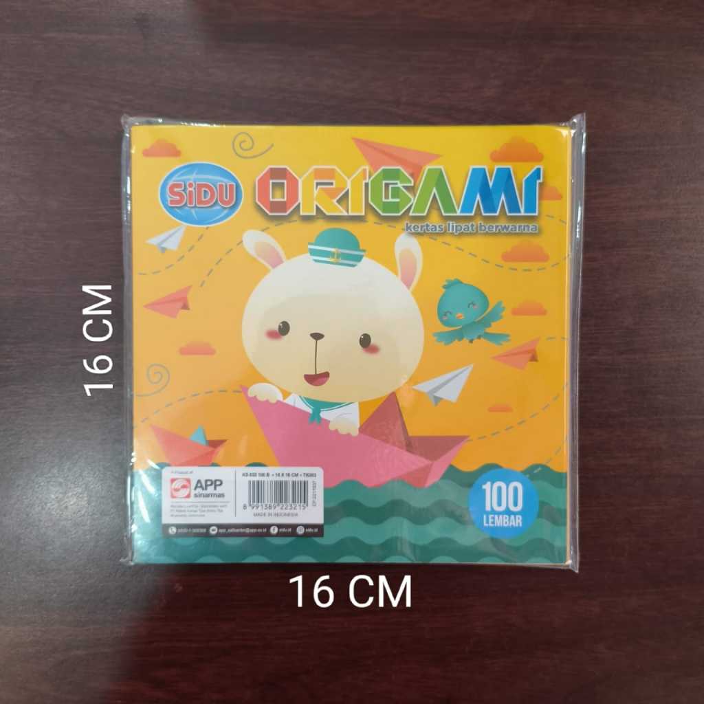 

KERTAS LIPAT ORIGAMI BESAR SIDU 16 x 16 CM ( 100 LEMBAR ) KERTAS SUKUNG