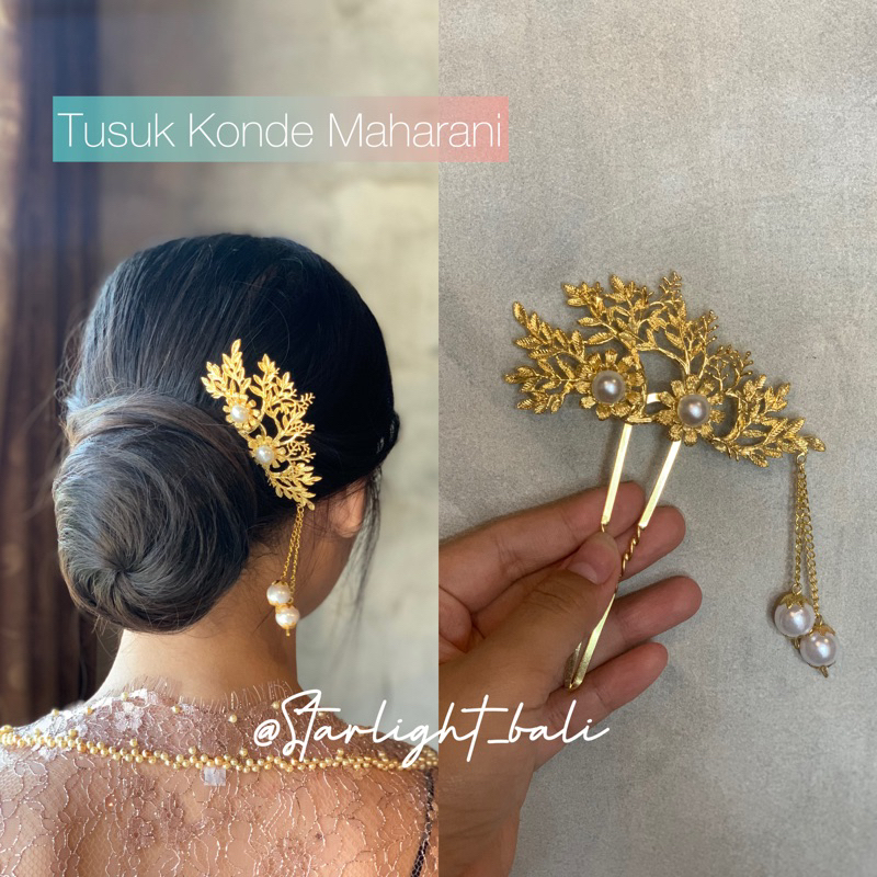 STARLIGHT BALI -Tusuk Konde Maharani/Konde Rambut/ Konde Akar/ Aksesoris Rambut/Hairpiece