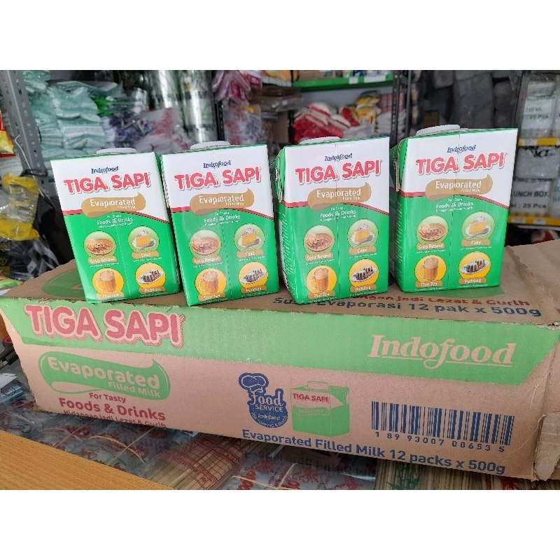 

Susu Evaporasi Tiga Sapi Kemasan 500 gram