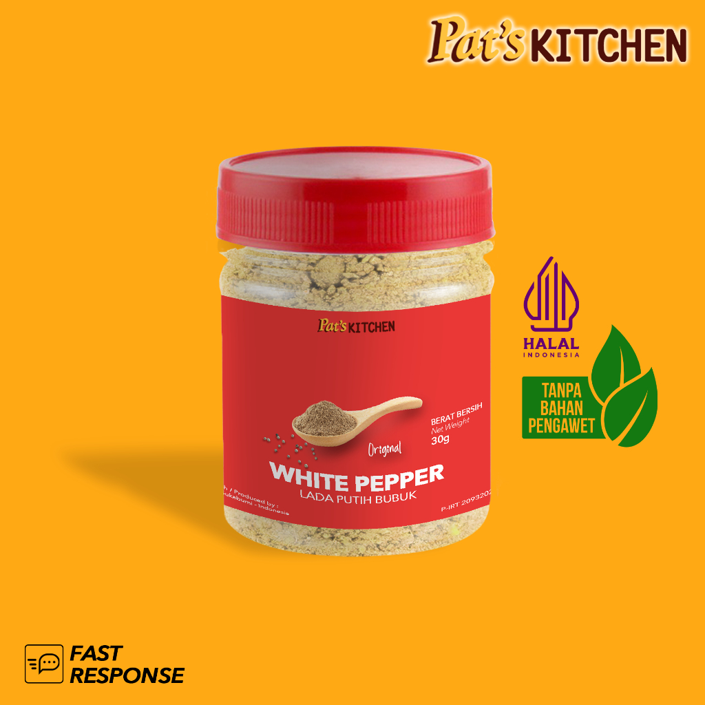 

White Pepper Powder / Lada Putih Bubuk (Botol)