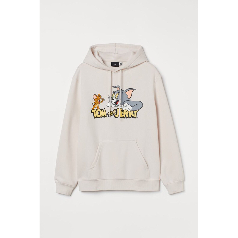 HOODIE H&M TOM AND JERRY BEIGE ORIGINAL