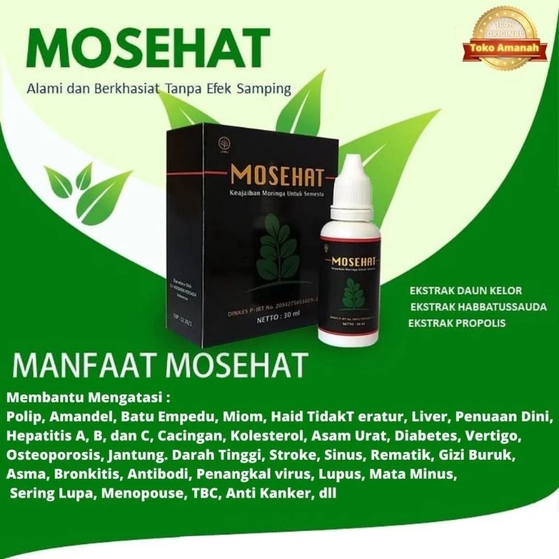 MOSEHAT HERBAL ORIGINAL JAMU TETES HERBAL ALAMI