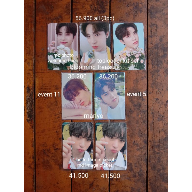 treasure junghwan blooming treasure photo welcome book toploader kit manyo event 5 11 hello tour in 