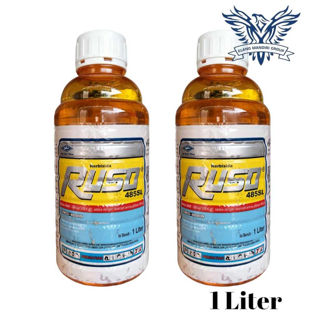 Ruso 485SL 1 Liter Herbisida Pembasmi Rumput Sampai Ke Akar roundup