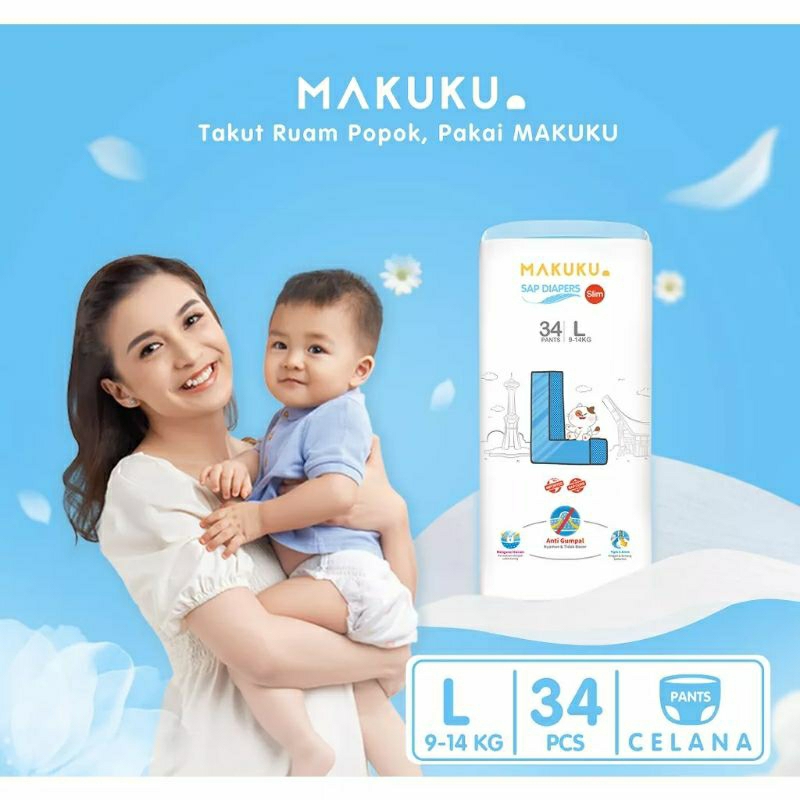 MAKUKU DIAPERS SLIM L