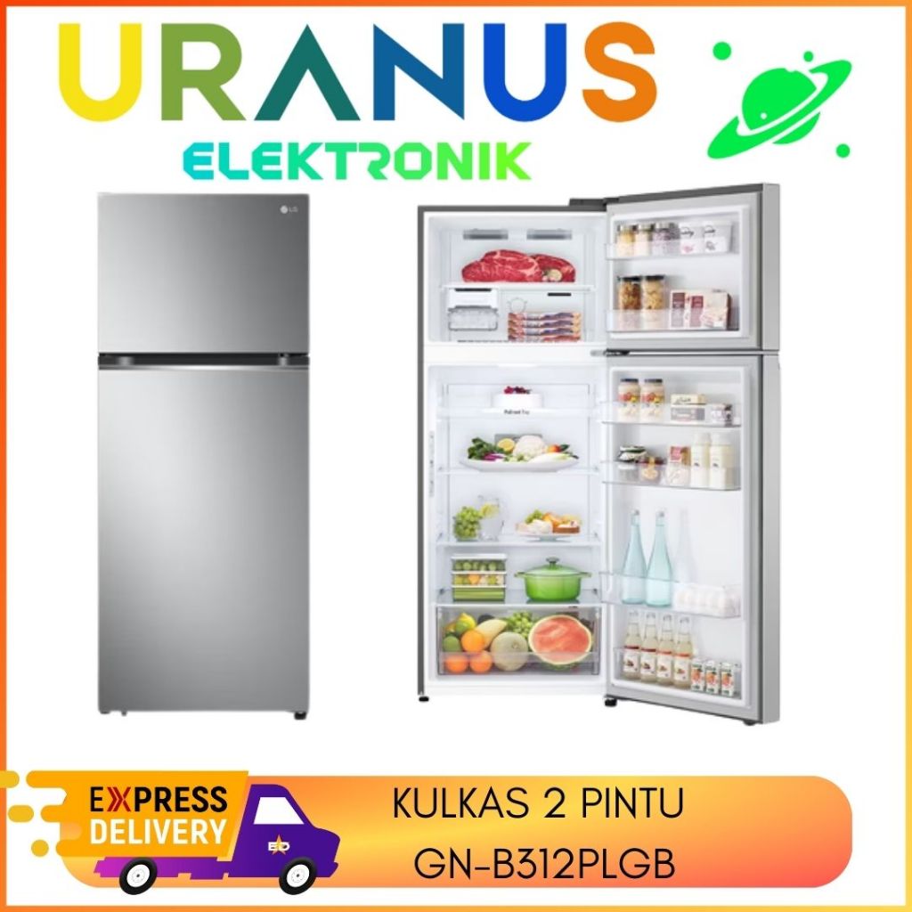 LG KULKAS 2 PINTU INVERTER GNH702HLHL GN-H702HLHL GNH702 702HLHL