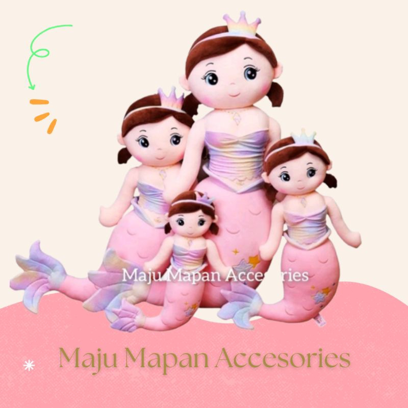 BONEKA MERMAID QUEEN STAR 60CM,80CM,100CM,125CM