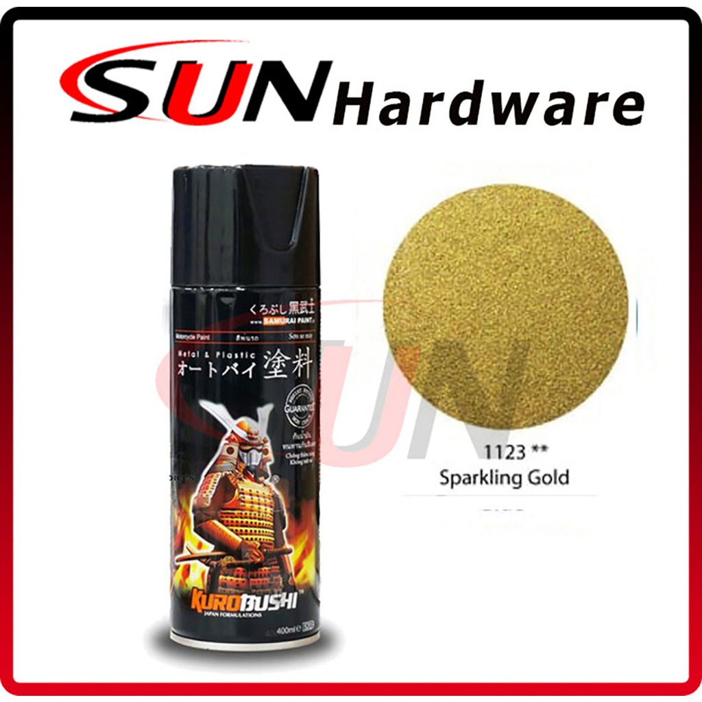 Pilox Samurai 400 ml Sparkling gold 1123 Pilox Pylox Emas Metallik