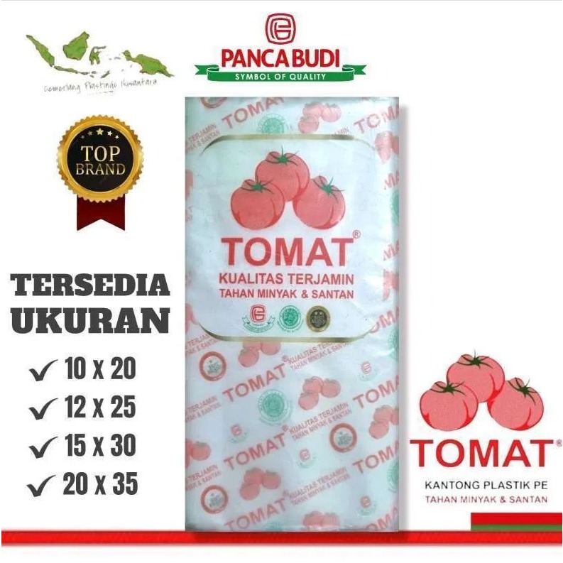 COD- DPB- ( Eceran 250 gram / pack) UK 15x30 Panjang Plastik PE Tomat | Plastik Es Batu Gula Minyak 
