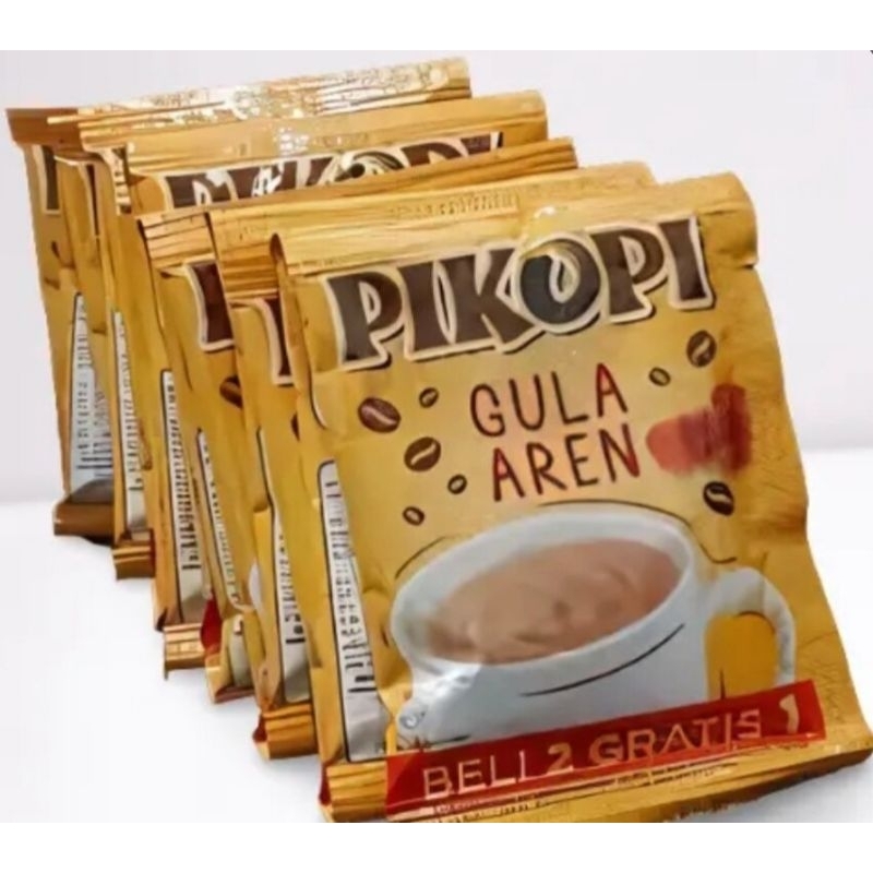 

kopi gula aren pikopi sachet 1renceng 15pc...berat 22g..