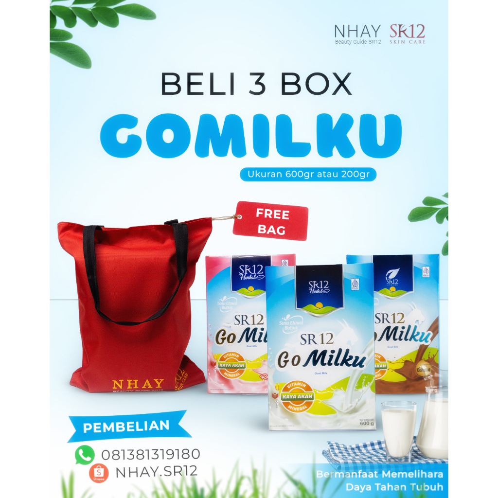 

SR12 Herbal Go Milku Susu Kambing Etawa Memelihara Daya Tahan Tubuh & Mengatasi Berbagai Penyakit