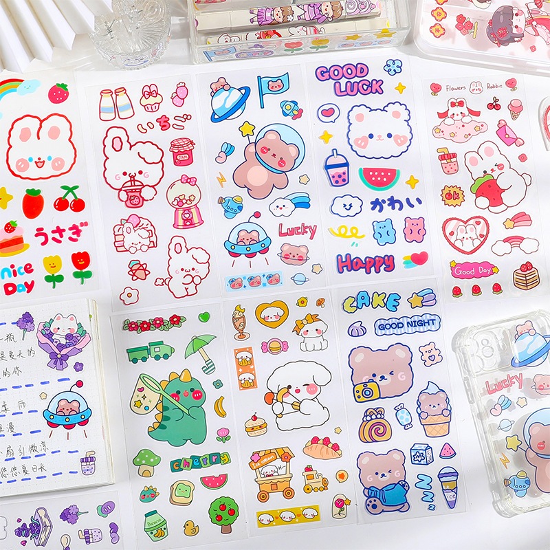 

Cute Sticker/ Sticker Momo Aesthetic Stiker Buku Diary/ Tumbr Botol Lucu