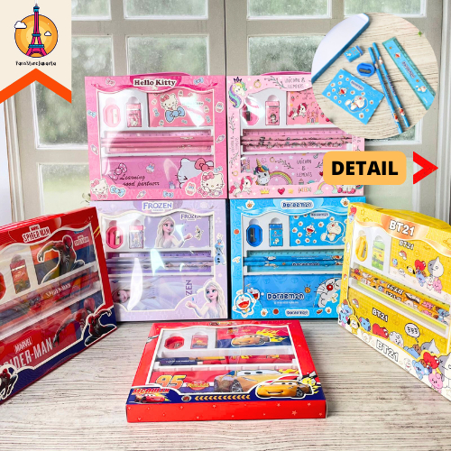 

Paket Alat Tulis 7 in 1 Yoyo 8002A Buku Kotak Pensil Penghapus Rautan Lucu Import Funny Fancy Stuff Best Gift Hampers Souvenir Stationery For School Alat Tulis Kantor Sekolah Ready Grosir Kado Ulang Tahun READY COD