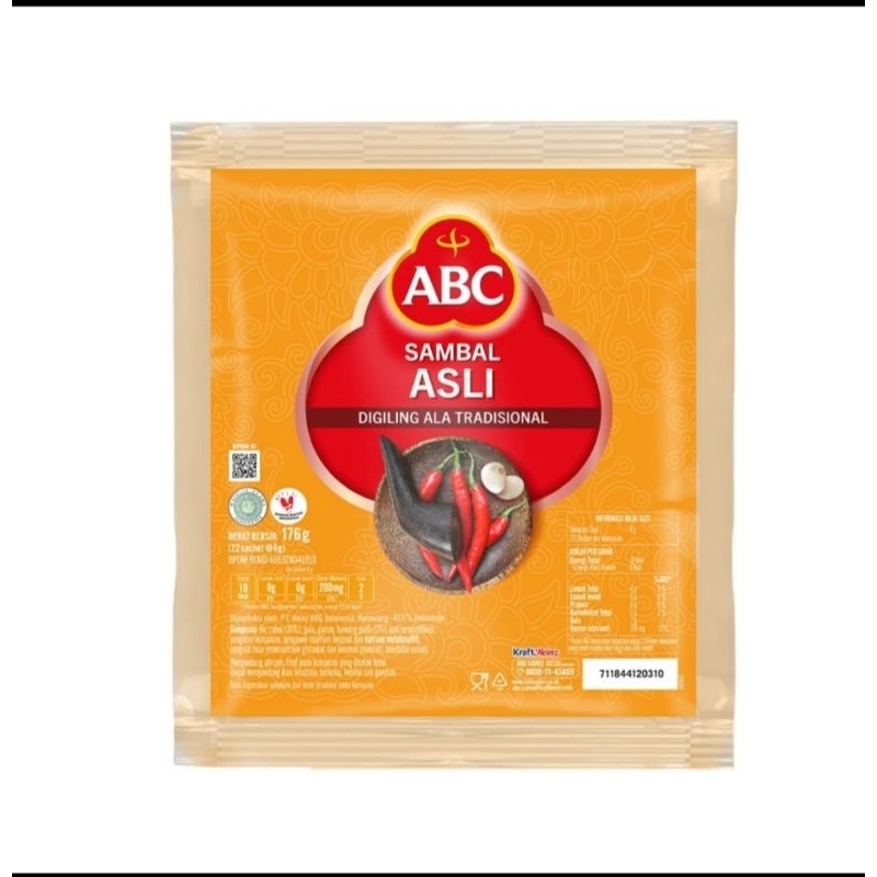 

Saos ABC Sambel Asli 15 g