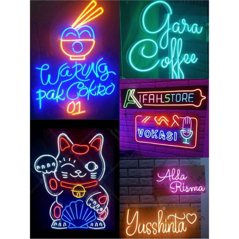 Neon Sing Led/ Lampu Neon Flex Custom