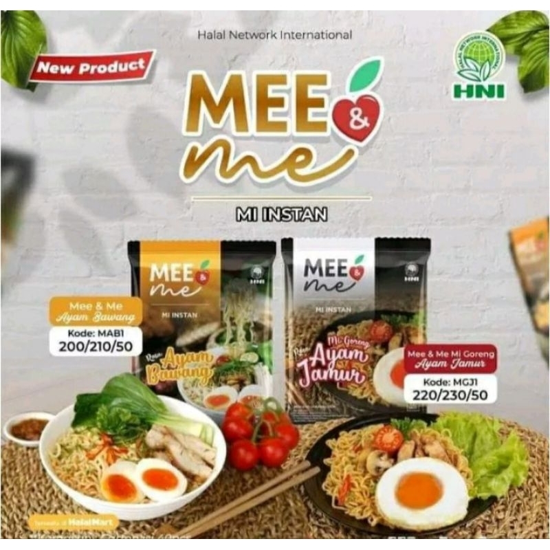 

MEE & ME HNI-HPAI Harga Per Bungkus • Mie Instant Sehat Nikmat Bernutrisi dengan Bahan Alami Bebas MSG