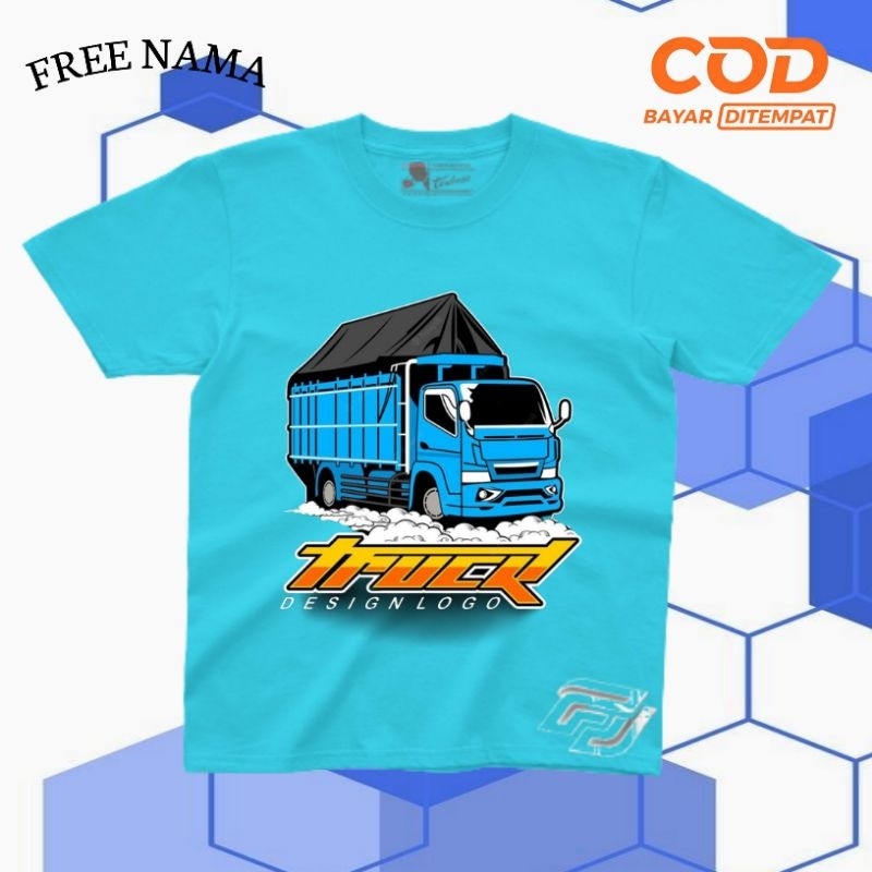 BAJU ANAK KAOS ANAK TRUCK OLENG