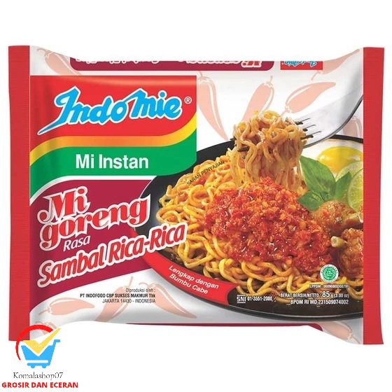 

INDOMIE MIE INSTAN GORENG RASA SAMBAL RICA RICA 85G