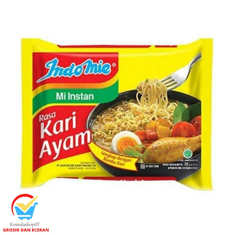 

INDOMIE MIE INSTAN KUAH RASA KARI AYAM 75G