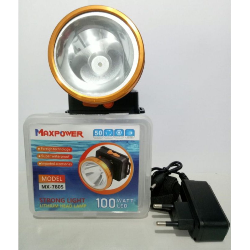 Senter Kepala 100 Watt Maxpower