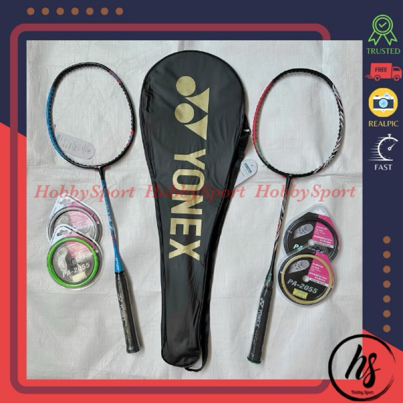 Raket Badminton YX ABS PT Senar Racket BuluTangkis Reket Bulu Tangkis