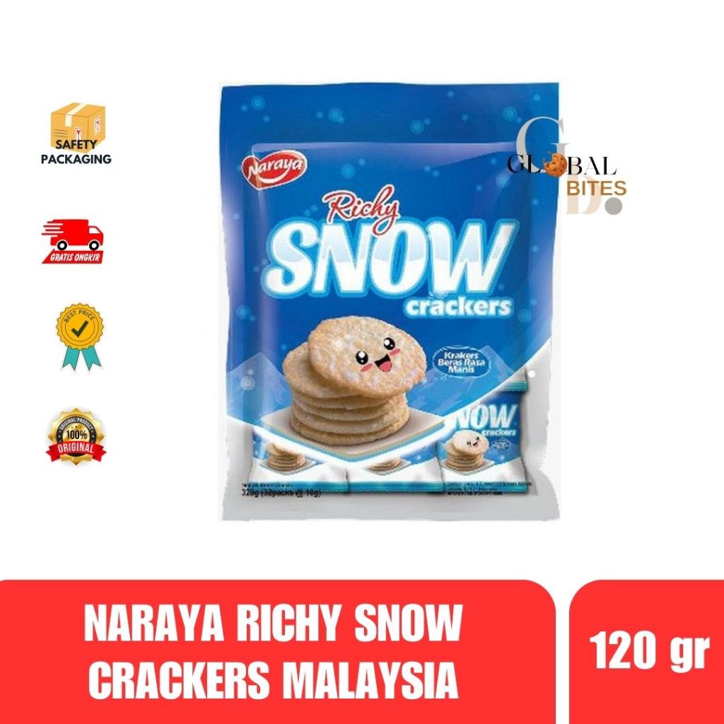 

[120 gr] Naraya Richy Snow Crackers 120gr